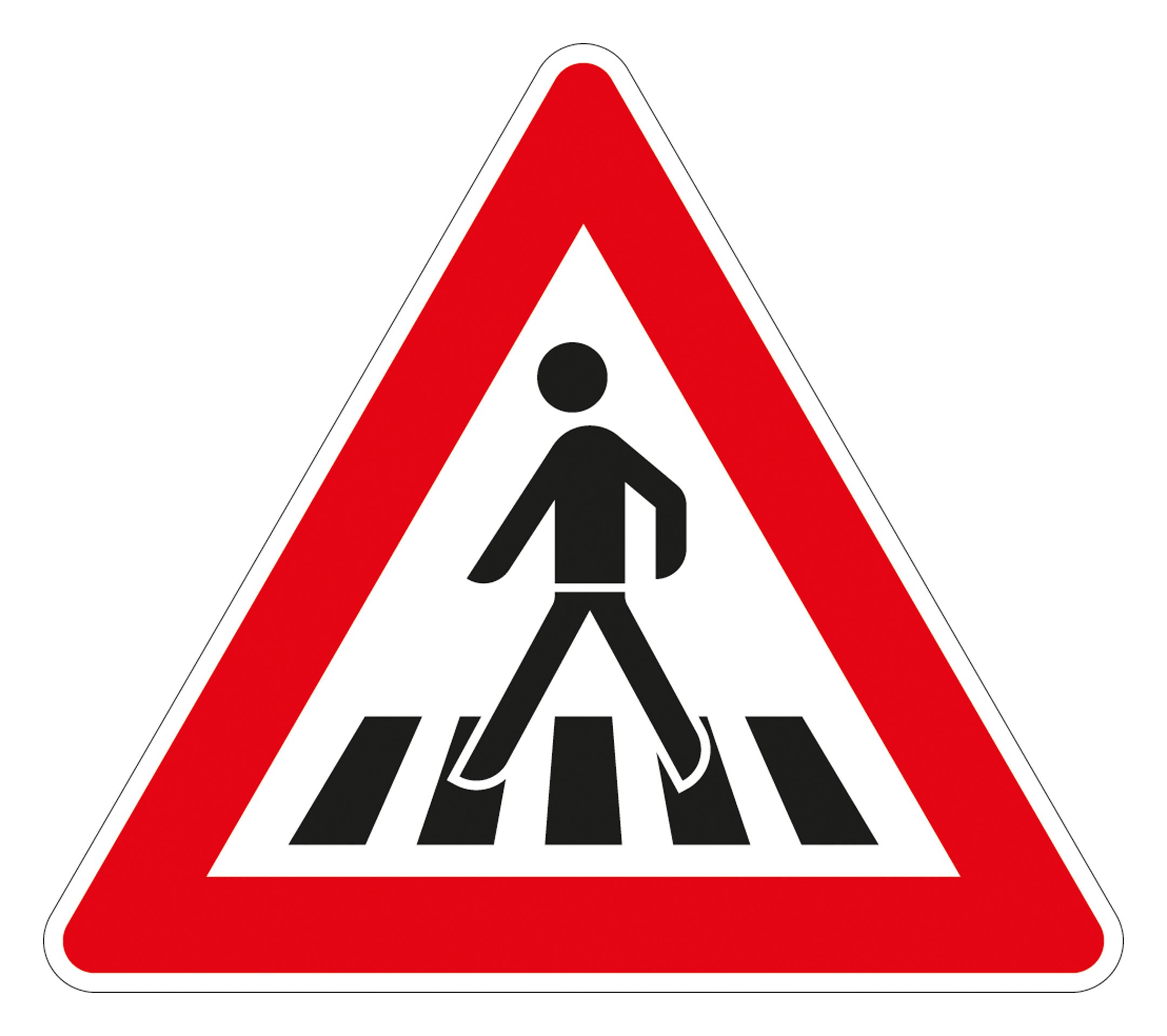 VZ-145-12 Fußgängerüberweg Aufstellung rechts VZ 134 aus Thermoplastik