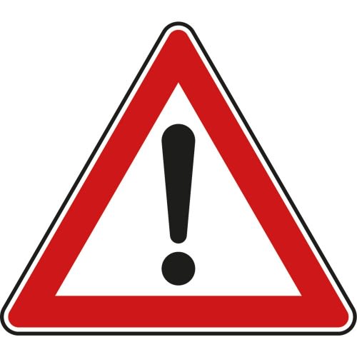 VZ101 Gefahrenstelle VZ 101 aus Thermoplastik