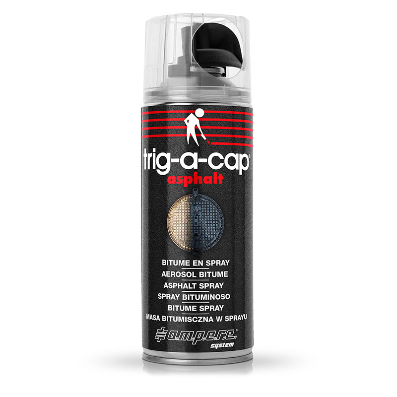 tri-a-cap-Asphalt_Dose trig-a-cap® Asphalt Bitumen-Dichtungsspray zur Reparatur von Rissen in Dächern Rohrleitungen, Wasserrinnen, zum Schutz vor Rost u.v.m.