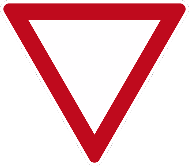 vorfahrt-gewahren-vz-205-aus-thermoplastik Vorfahrt gewähren VZ 205 aus Thermoplastik