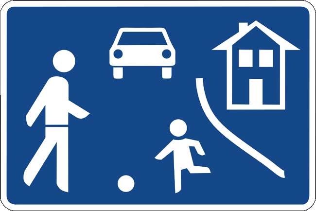 Spielstrasse VZ 325 aus Thermoplastik